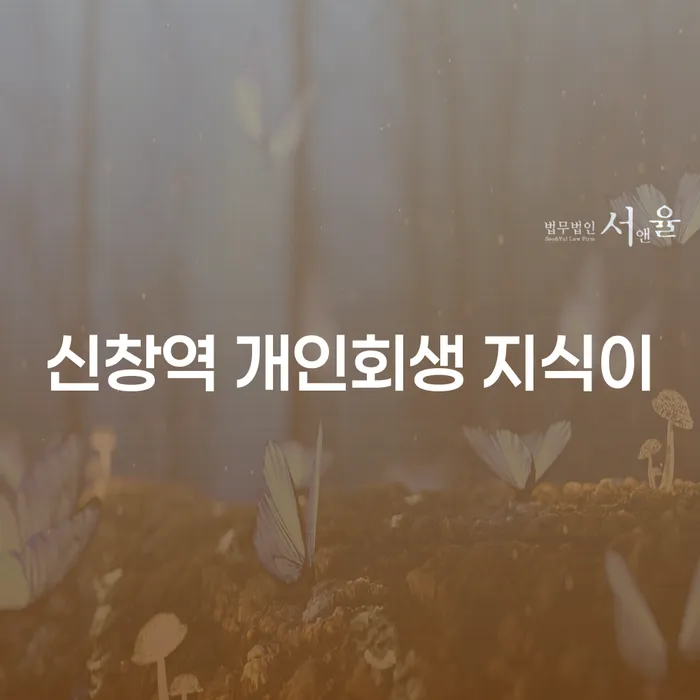 신창역 개인회생 지식이